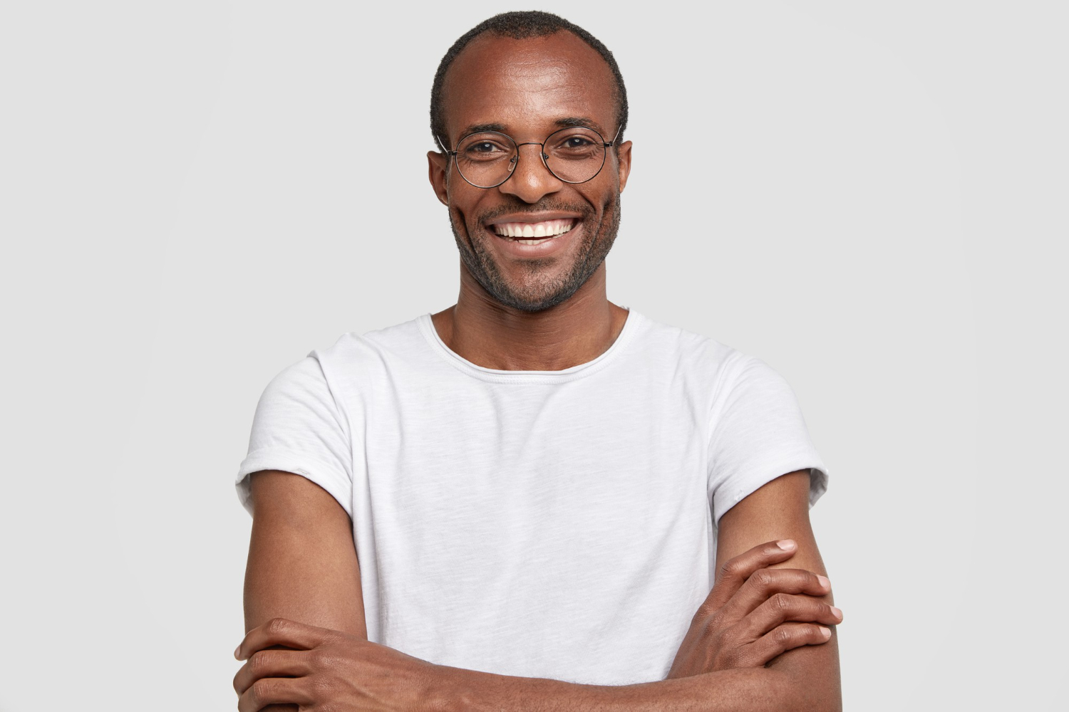 Factory Glasses Direct - african american man wearing round glasses