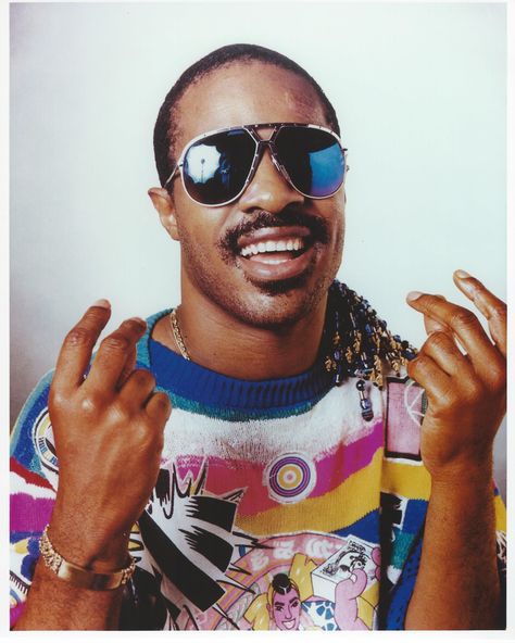 Stevie wonder iconic eye wear 