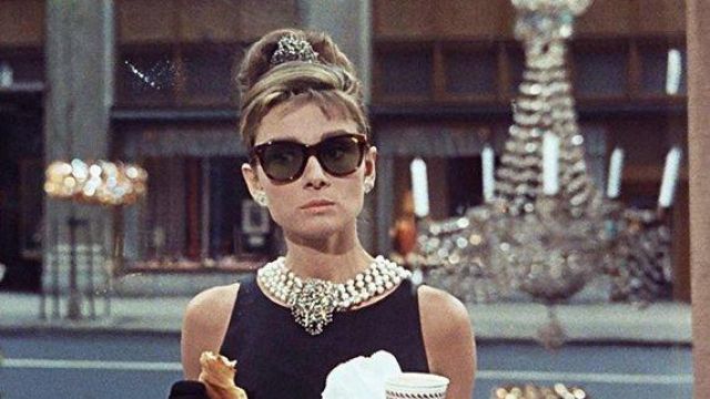 Audrey Hepburn's tortoiseshell glasses in "Breakfast at Tiffany's