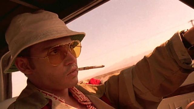 Johnny Depp's Yellow Lenses in "Fear and Loathing in Las Vegas"
