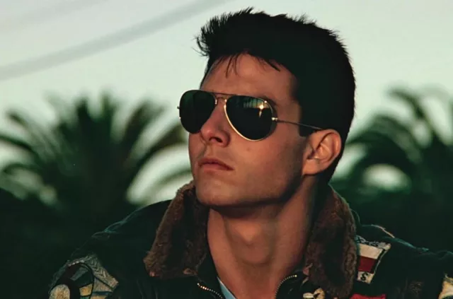 Tom Cruise's Aviators in "Top Gun"