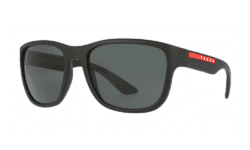 Prada Linea Rossa OPS01US Sunglasses in black rubber frame