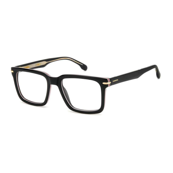Carrera 321 Glasses in a black frame with red stripe