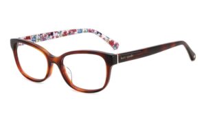 Kate Spade Violette Glasses in a pink havana frame