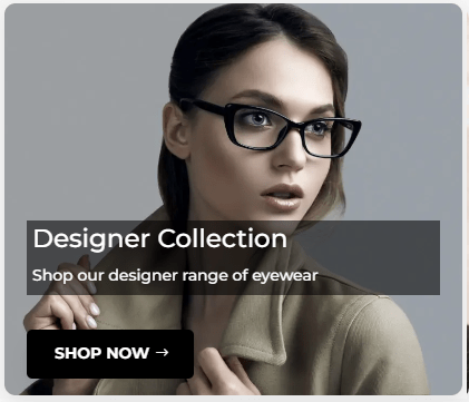 Woman wearing glasses - factory glasses designer collection