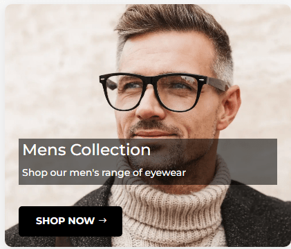 Man wearing glasses - factory glasses mens collection
