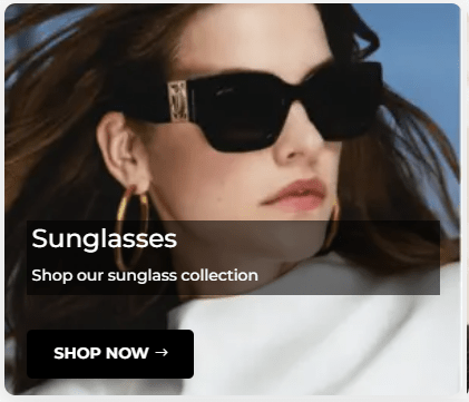 Woman wearing glasses - factory glasses sunglass collection